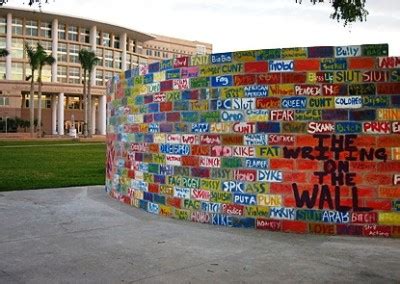 Students at NSU tear down ‘wall of hate’ as way to express themselves